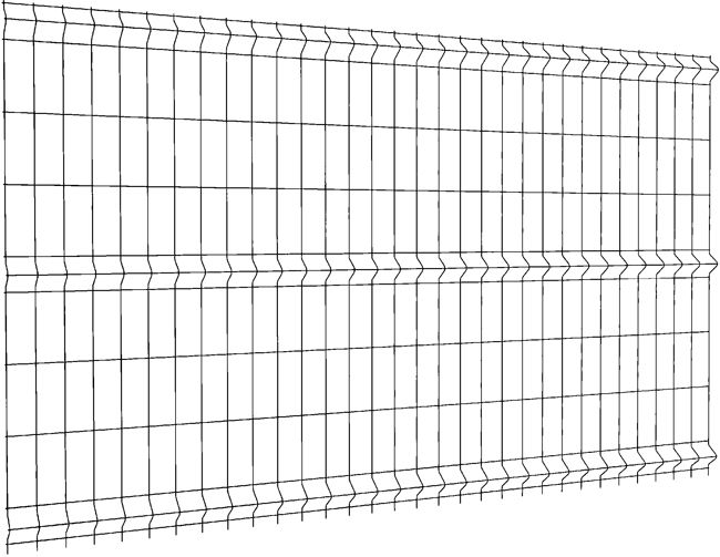 Panel ogrodzeniowy 153 x 250 cm oczko 8 x 20 cm drut 3,1 mm antracyt