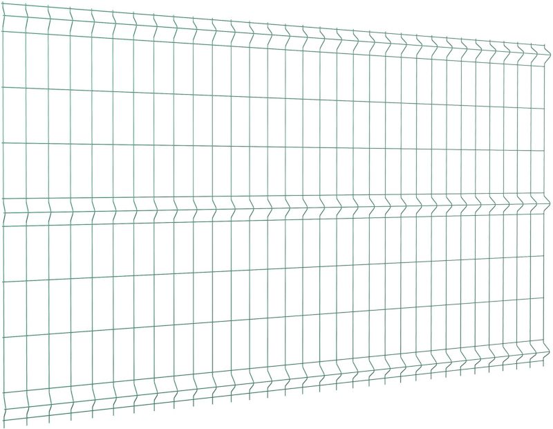 Panel ogrodzeniowy 153 x 250 cm oczko 8 x 20 cm drut 3,1 mm zielony