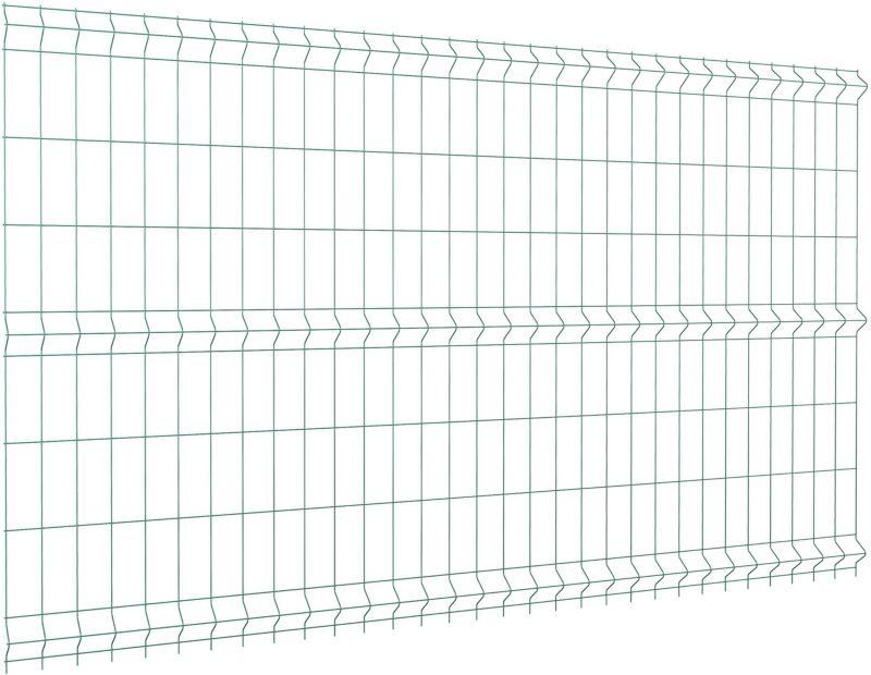 Panel ogrodzeniowy 153 x 250 cm oczko 8 x 20 cm drut 3,1 mm zielony
