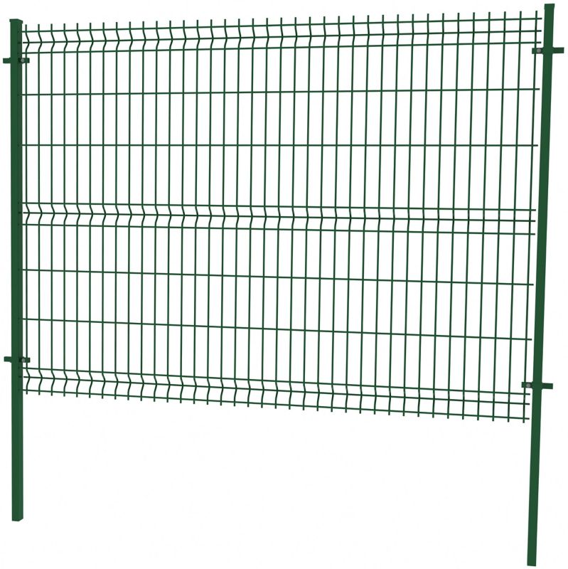Panel ogrodzeniowy 3D 153 x 250 cm oczko 5 x 20 cm drut 4 mm ocynk zielony