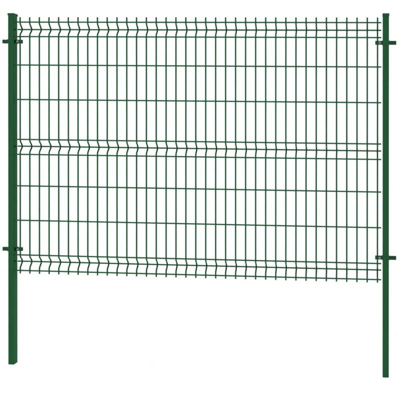 Panel ogrodzeniowy 3D 153 x 250 cm oczko 5 x 20 cm drut 4 mm ocynk zielony