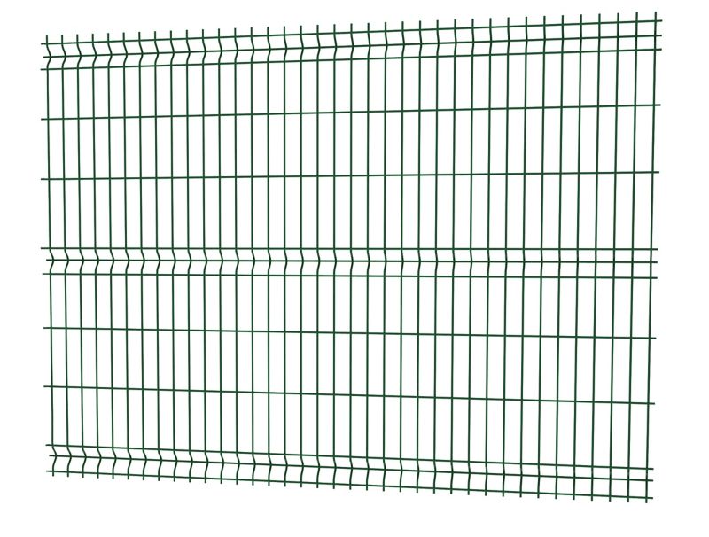 Panel ogrodzeniowy 3D 153 x 250 cm oczko 7,5 x 20 cm drut 3,2 mm ocynk zielony