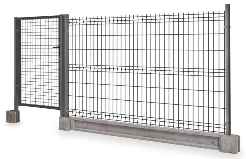Panel ogrodzeniowy Betafence 3D 153 x 250 cm oczko 8,3 x 20 cm ocynk antracyt