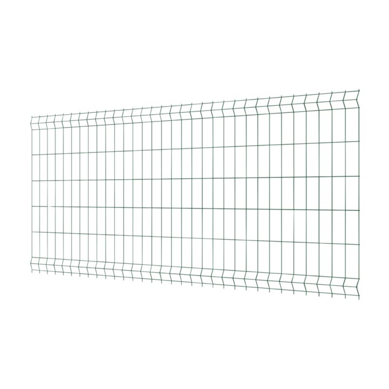 Panel ogrodzeniowy Polargos 3D 1,23 x 2,5 m oczko 7,5 x 20 cm ocynk zielony