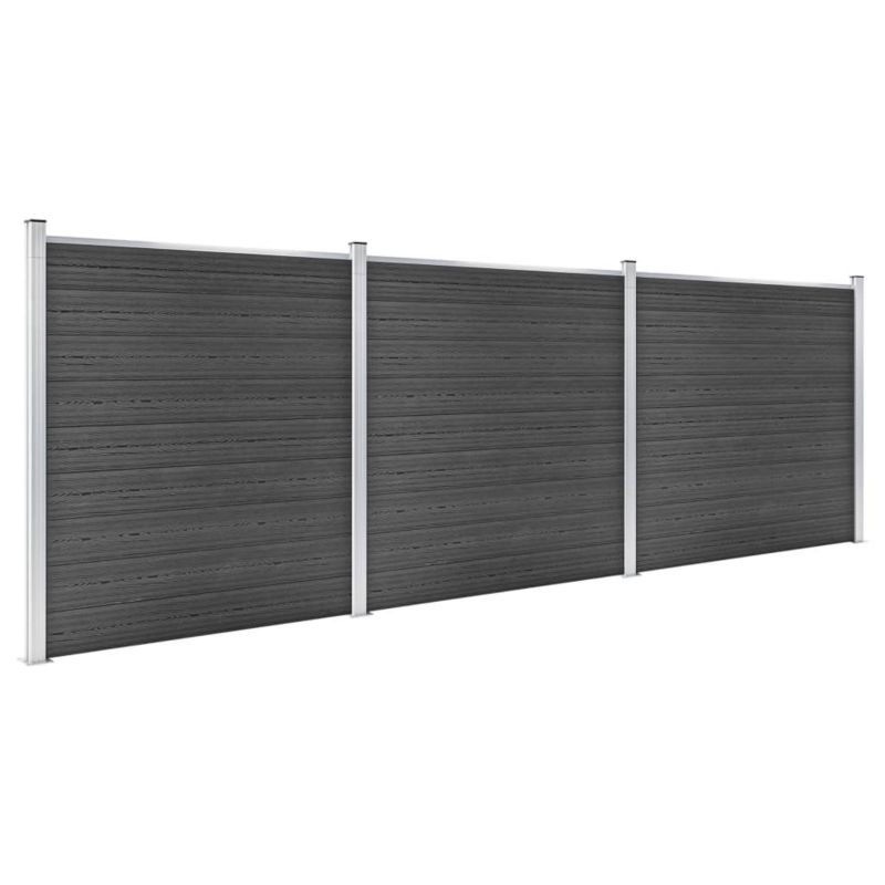 Panel ogrodzeniowy vidaxl 170 x 526 x 186 cm 3 szt
