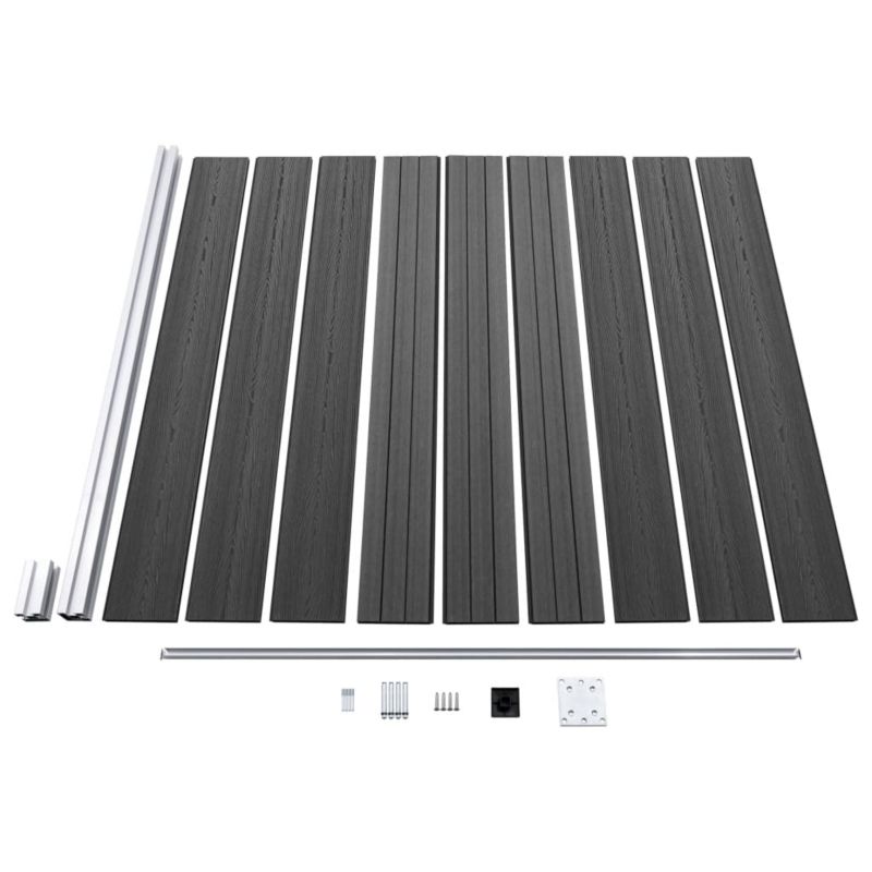 Panel ogrodzeniowy vidaxl 170 x 526 x 186 cm 3 szt