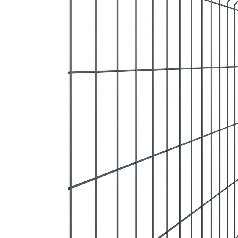 Panel ogrodzeniowy Wiśniowski 103 x 250 cm oczko 5,5 x 20 cm drut 4 mm antracyt