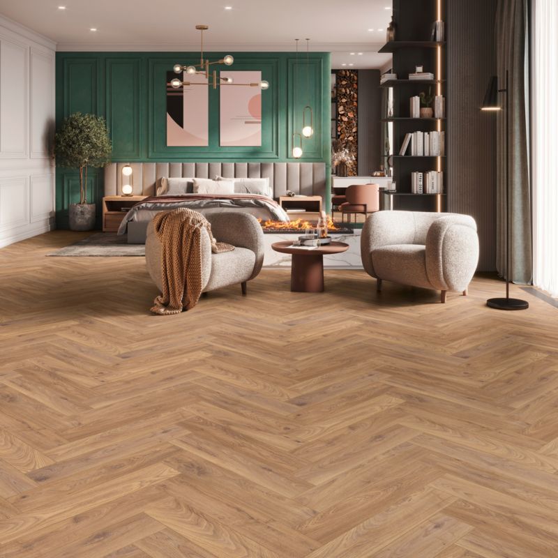 Panel podłogowy laminowany Kronospan Dąb Chesterfield AC5 Naturalna jodła 0,87 m2