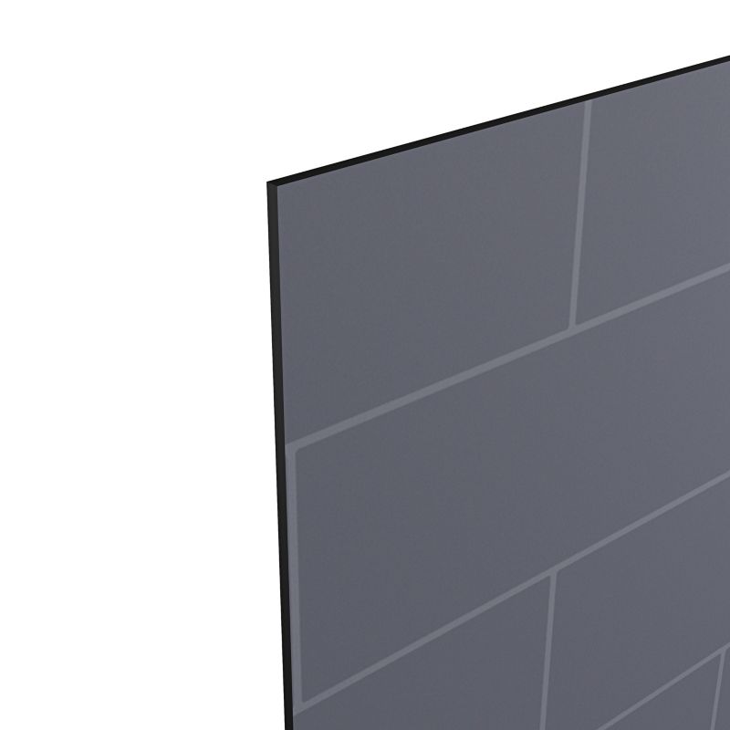 Panel przyblatowy laminowany GoodHome Nepeta 0,3 x 60 x 200 cm szary / antracytowy