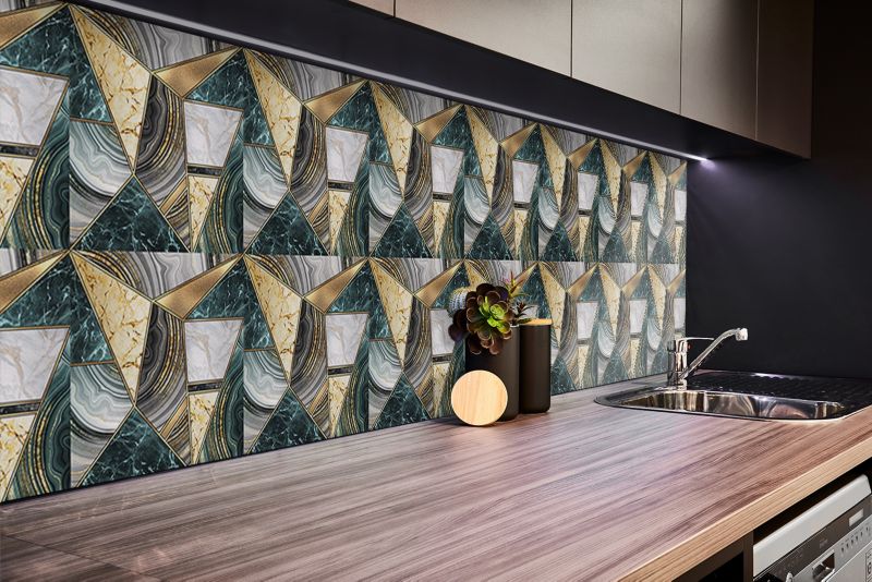 Panel samoprzylepny Tulup 100x50 cm Abstrakcja w stylu Art Deco 1 szt.