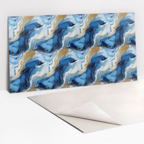 Panel samoprzylepny Tulup 100x50 cm Abstrakcja ze złotem 1 szt.