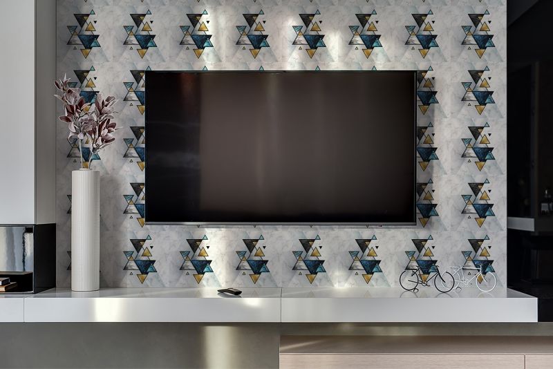 Panel samoprzylepny Tulup 100x50 cm Abstrakcyjne marmurowe trójkąty 1 szt.