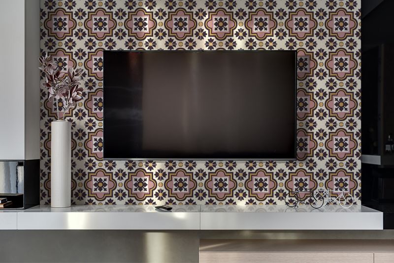 Panel samoprzylepny Tulup 100x50 cm Arabskie kwiaty 1 szt.
