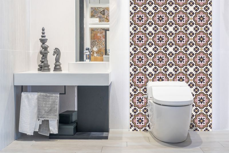 Panel samoprzylepny Tulup 100x50 cm Arabskie kwiaty 1 szt.