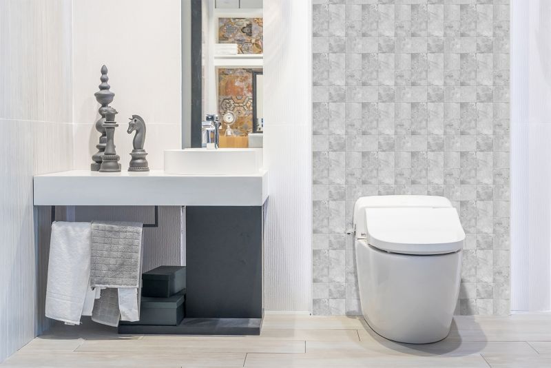 Panel samoprzylepny Tulup 100x50 cm Betonowa mozaika 1 szt.