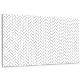 Panel samoprzylepny Tulup 100x50 cm Biała jodełka 1 szt.