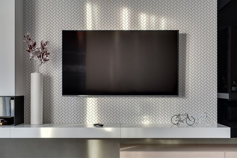 Panel samoprzylepny Tulup 100x50 cm Biała jodełka 1 szt.