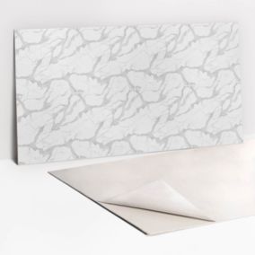 Panel samoprzylepny Tulup 100x50 cm Biały marmur 1 szt.
