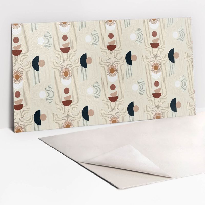 Panel samoprzylepny Tulup 100x50 cm Boho geometryczne kształty 1 szt.