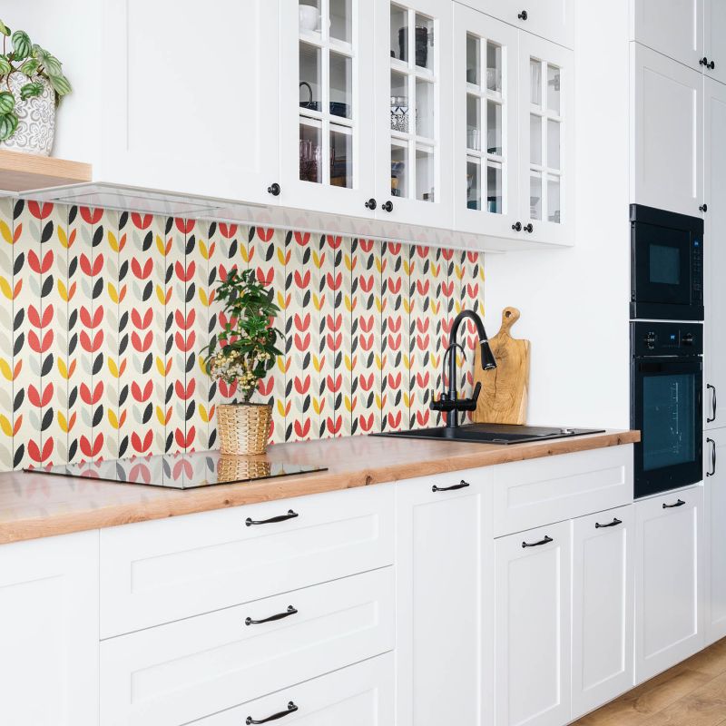 Panel samoprzylepny Tulup 100x50 cm Boho rośliny liście 1 szt.