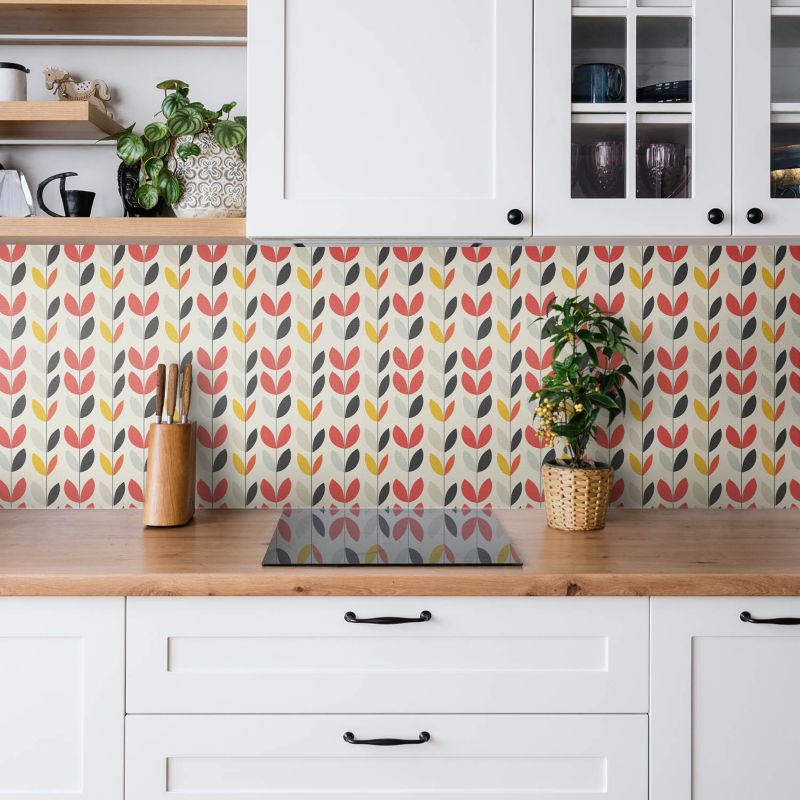 Panel samoprzylepny Tulup 100x50 cm Boho rośliny liście 1 szt.