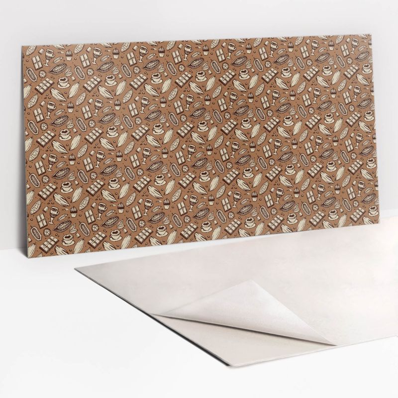 Panel samoprzylepny Tulup 100x50 cm Brązowa abstrakcja 1 szt. II