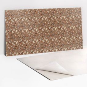 Panel samoprzylepny Tulup 100x50 cm Brązowa abstrakcja 1 szt. II