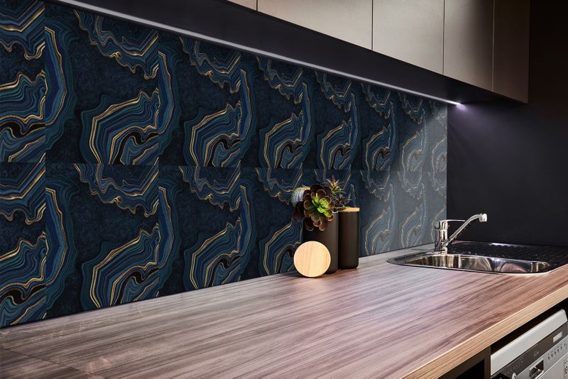 Panel samoprzylepny Tulup 100x50 cm Ciemny stylowy wzór 1 szt.