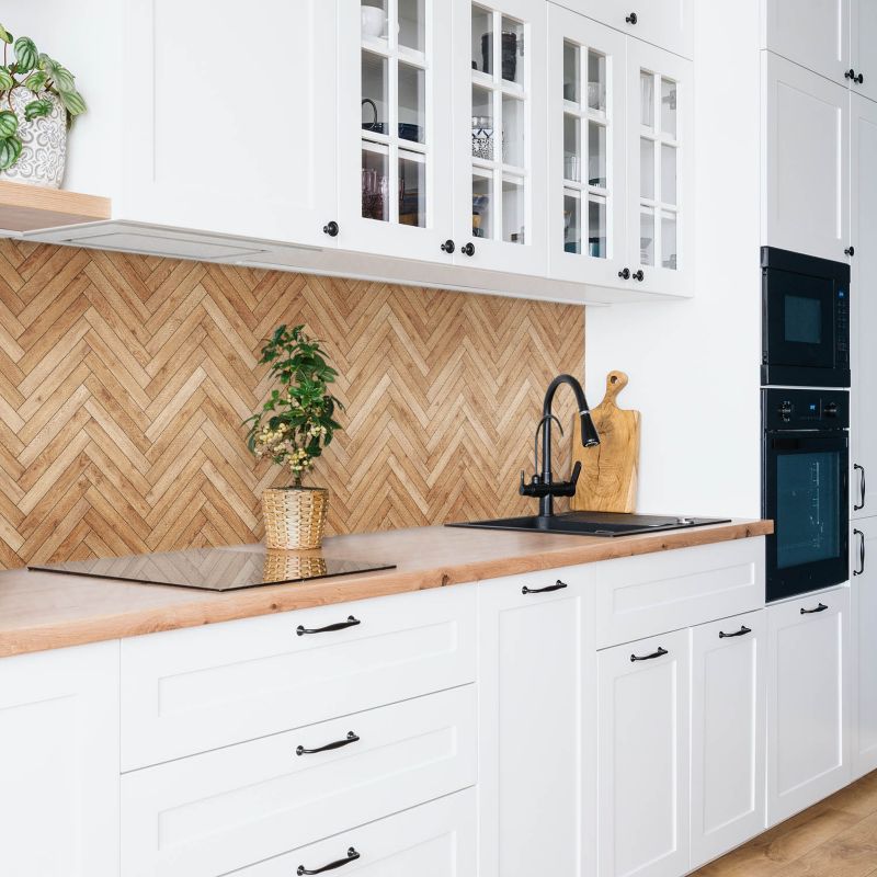 Panel samoprzylepny Tulup 100x50 cm Drewniany parkiet 1 szt. II