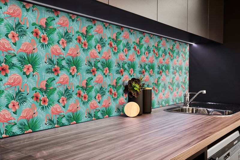 Panel samoprzylepny Tulup 100x50 cm Flamingi 1 szt.