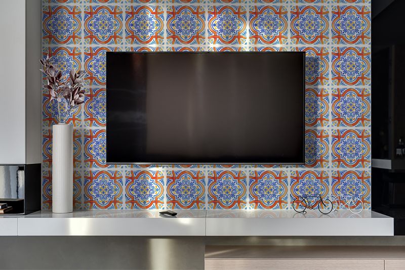 Panel samoprzylepny Tulup 100x50 cm Grafika w stylu azulejo 1 szt.
