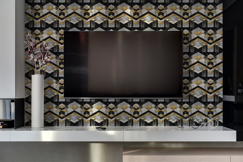 Panel samoprzylepny Tulup 100x50 cm Iluzja geometryczna 1 szt.