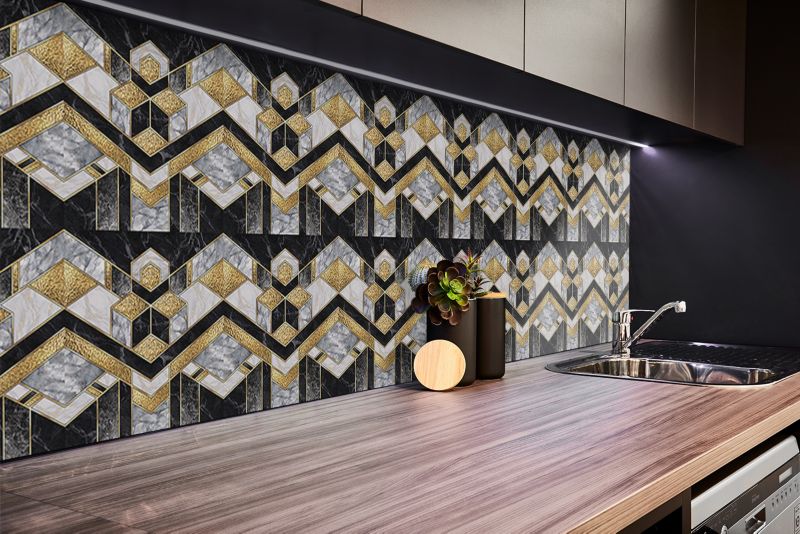 Panel samoprzylepny Tulup 100x50 cm Iluzja geometryczna 1 szt.