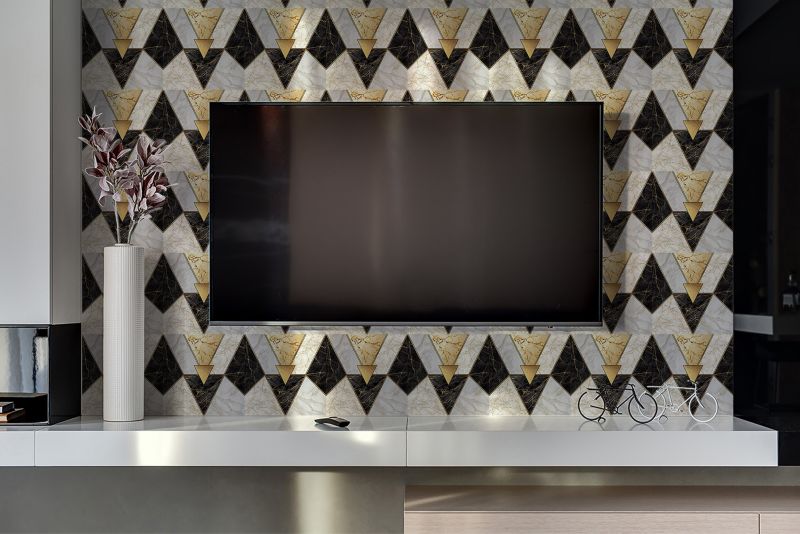 Panel samoprzylepny Tulup 100x50 cm Kamienne trójkąty 1 szt.