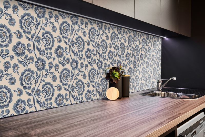 Panel samoprzylepny Tulup 100x50 cm Klasyczny kwiatowy wzór 1 szt.