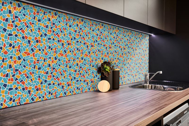 Panel samoprzylepny Tulup 100x50 cm Kolorowa mozaika 1 szt.