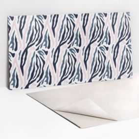 Panel samoprzylepny Tulup 100x50 cm Kolorowa zebra 1 szt.