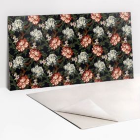 Panel samoprzylepny Tulup 100x50 cm Kolorowe kwiaty 1 szt. II