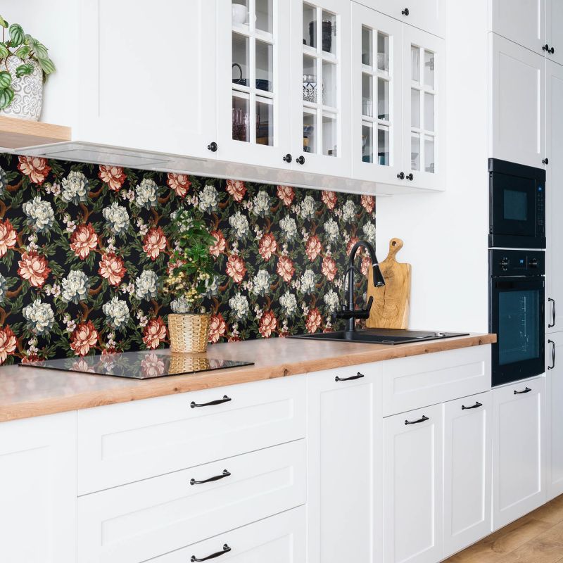 Panel samoprzylepny Tulup 100x50 cm Kolorowe kwiaty 1 szt. II