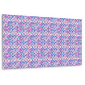 Panel samoprzylepny Tulup 100x50 cm Kolorowe rybie łuski 1 szt.