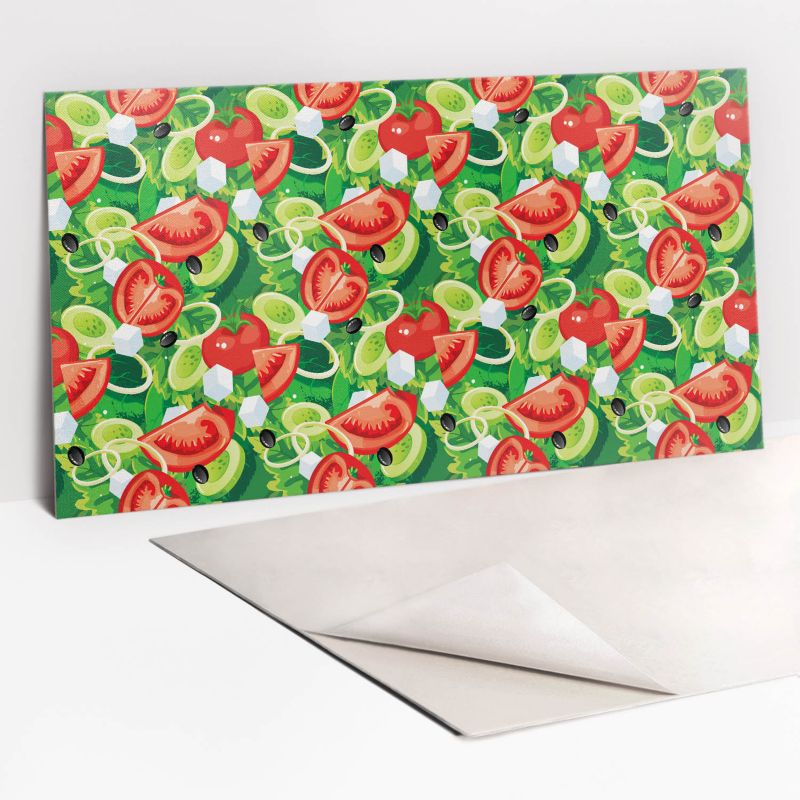 Panel samoprzylepny Tulup 100x50 cm Kolorowe warzywa 1 szt. III
