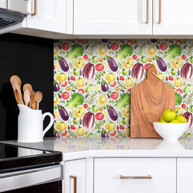 Panel samoprzylepny Tulup 100x50 cm Kolorowe warzywa 1 szt. II