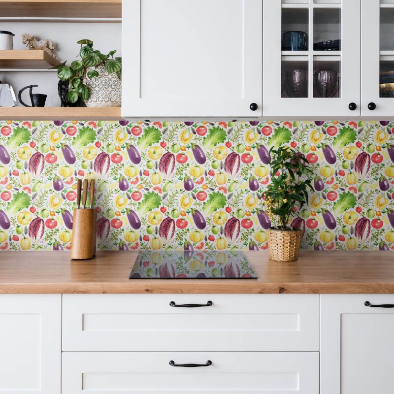 Panel samoprzylepny Tulup 100x50 cm Kolorowe warzywa 1 szt. II