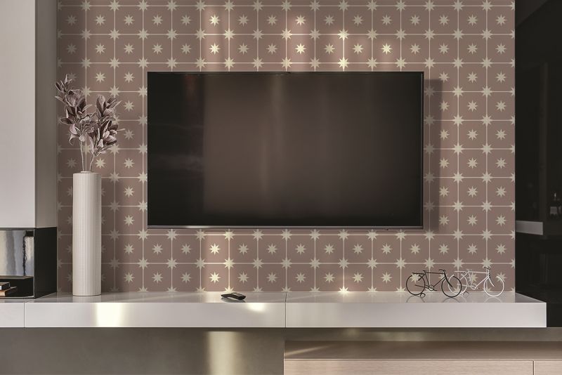 Panel samoprzylepny Tulup 100x50 cm Kwadraty i gwiazdy 1 szt.
