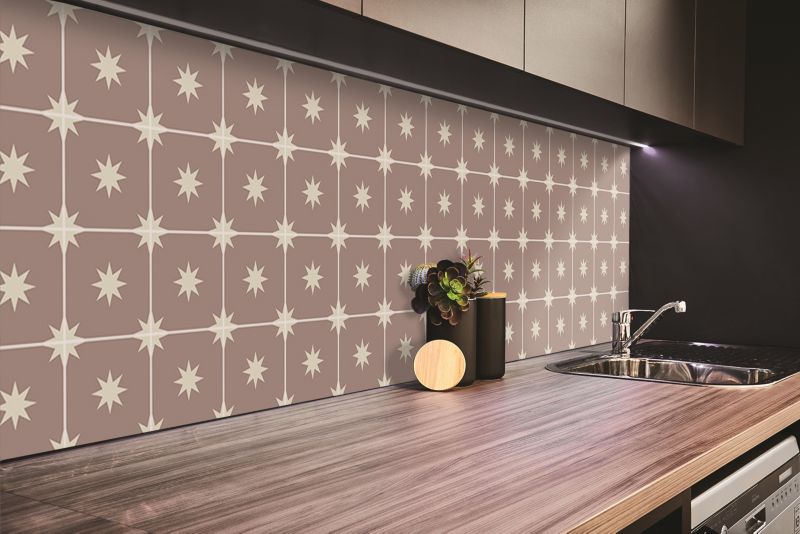 Panel samoprzylepny Tulup 100x50 cm Kwadraty i gwiazdy 1 szt.