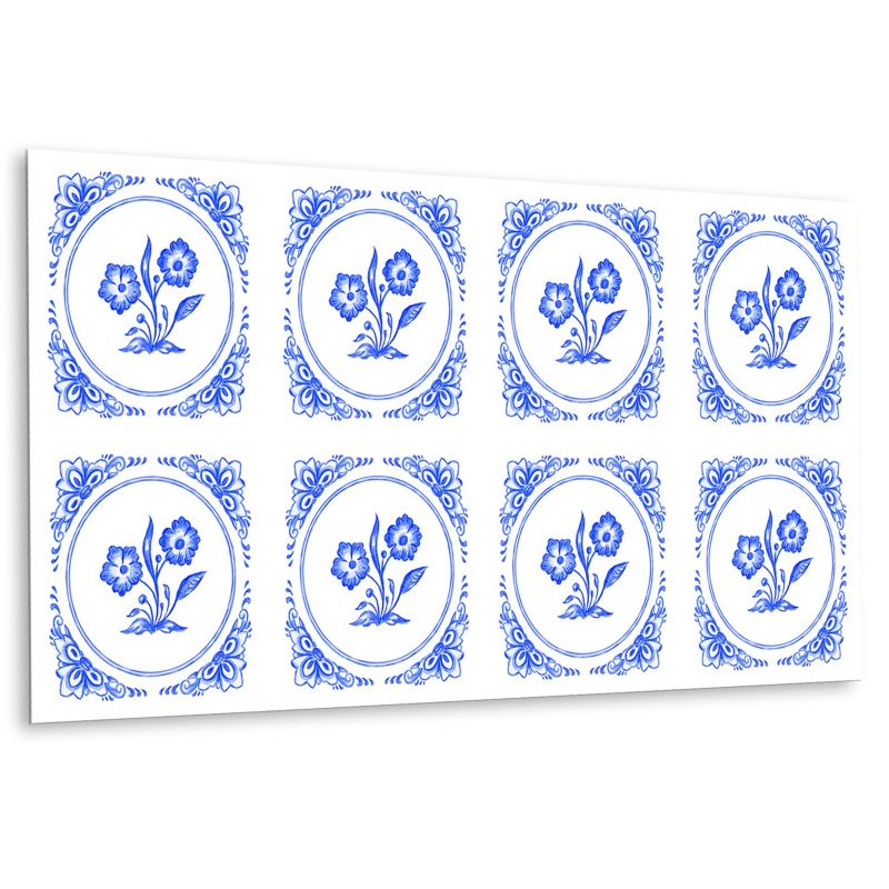 Panel samoprzylepny Tulup 100x50 cm Kwiat Azulejos 1 szt.