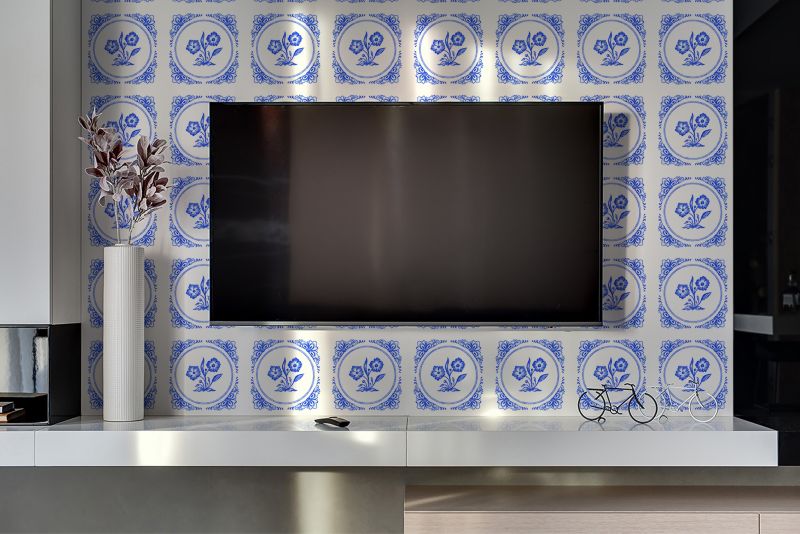 Panel samoprzylepny Tulup 100x50 cm Kwiat Azulejos 1 szt.