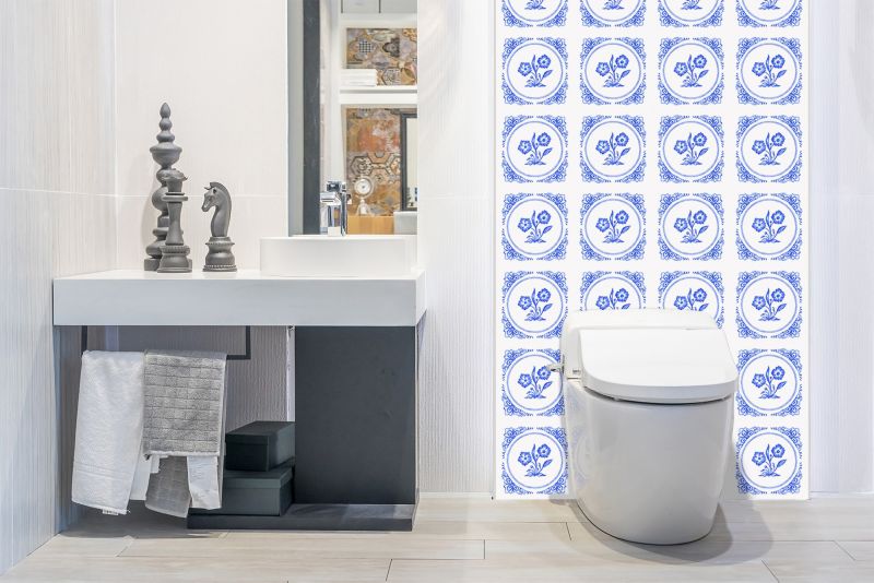 Panel samoprzylepny Tulup 100x50 cm Kwiat Azulejos 1 szt.