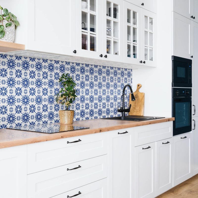 Panel samoprzylepny Tulup 100x50 cm Kwiatowe ornamenty 1 szt.