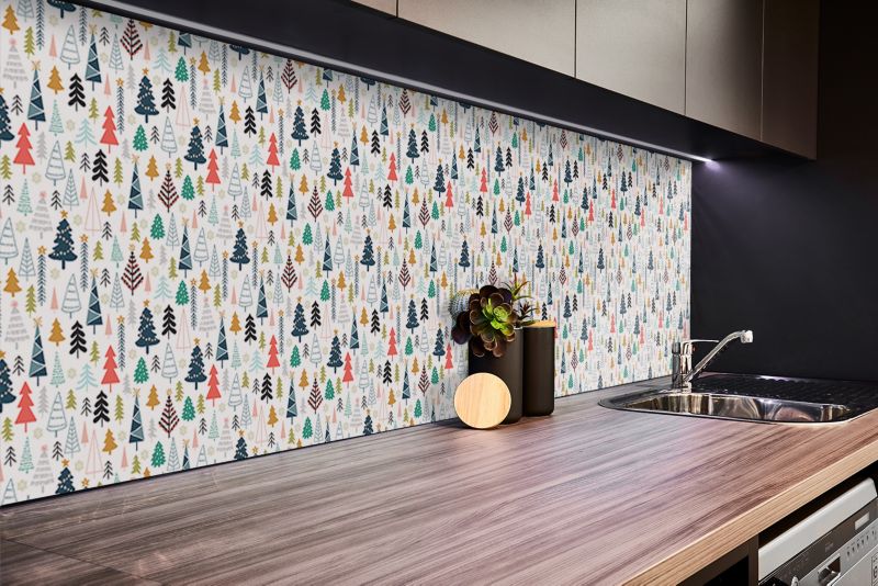 Panel samoprzylepny Tulup 100x50 cm Las drzew 1 szt.